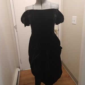 Sexy Vintage Velvet 80s Dress